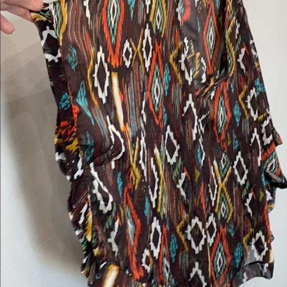 Show me your Mumu brown Aztec tunic. - Picture 3 of 13